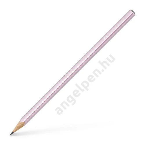 Grafitceruza háromszögletű SPARKLE B metál rózsa test