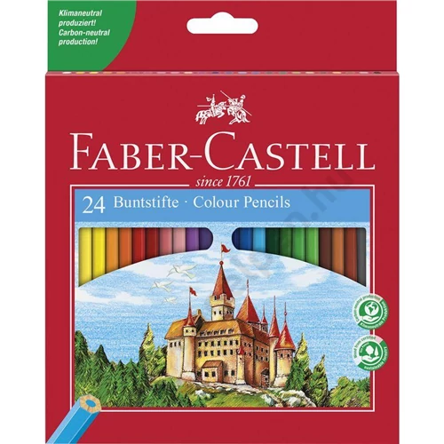 Színesceruza-készlet 24db-os hatszögletű kastélyos