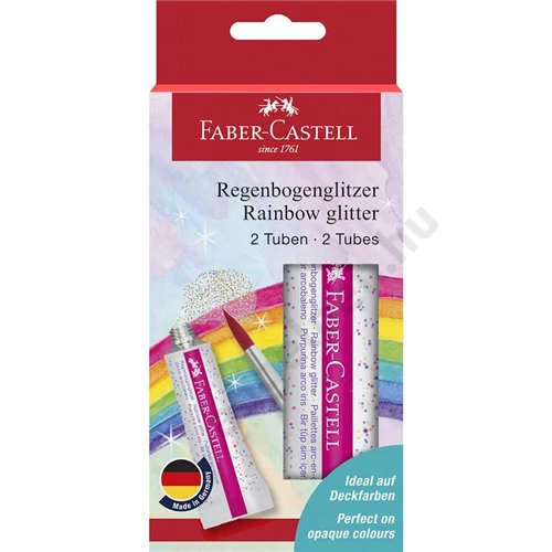 Szivárványos csillámragasztó szett 2db-os 2x12ml