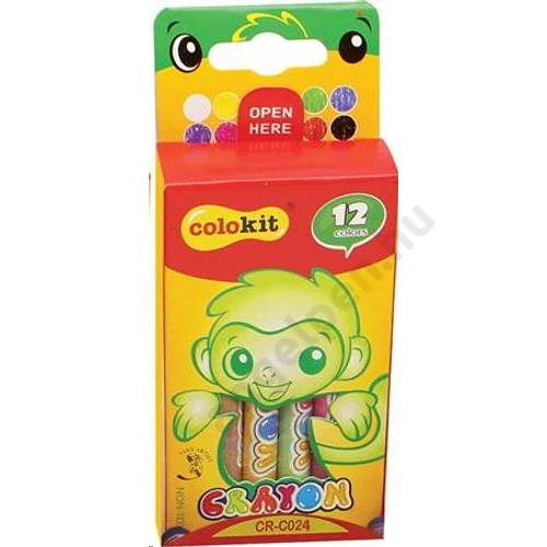 Zsírkréta, COLOKIT "Crayon", 12 különböző szín