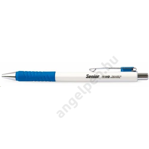 Golyóstoll, 0,4 mm, nyomógombos, FLEXOFFICE "Senior", kék