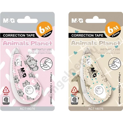 Hibajavító roller 5 mm x 6 m M&G "Animals Know" 12 db/dob