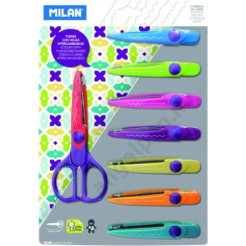 Olló Milan Zig Zag kreatív 8db cserélhető vágóéllel 14930908