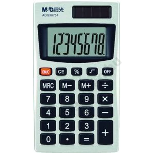 Számológép M&G ADG98754 zseb, 8 számjegyes, ADG98754