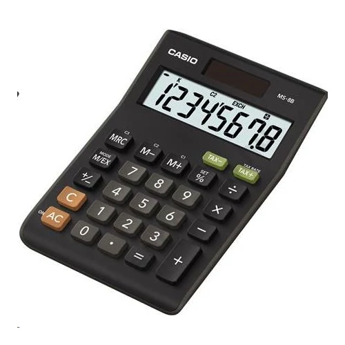 Számológép, asztali, 8 számjegy, CASIO "MS-8B S"