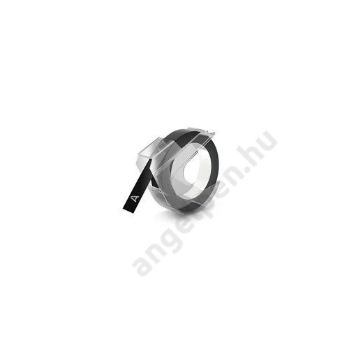 Feliratozógép szalag, 9 mm x 3 m, DYMO "3D", fekete