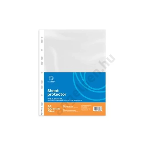 Genotherm lefűzhető, A4, 55 micron narancsos 100 db/csomag, Bluering®