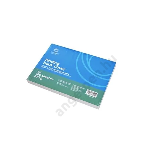 Hátlap, A4, 230 g. bőrhatású 100 db/csomag, Bluering® fehér