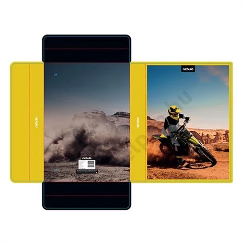 Füzetbox, hullámkarton, gazdaságos kivitel, A4, Motocross Nebulo (6)