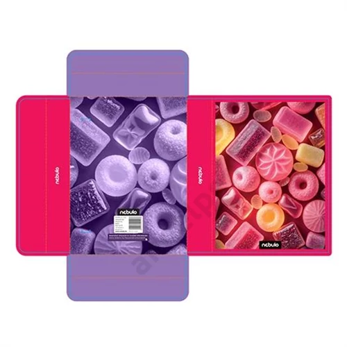Füzetbox, hullámkarton, gazdaságos kivitel, A5, Candy, Nebulo (6)