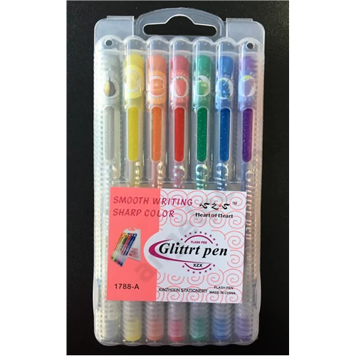 Zseléstoll készlet csillámos (glitter)  7 db-os