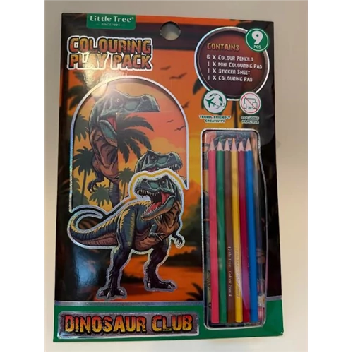 Színező szett A/4 + ajándék matrica , Dinosaur Club  ICU-800258