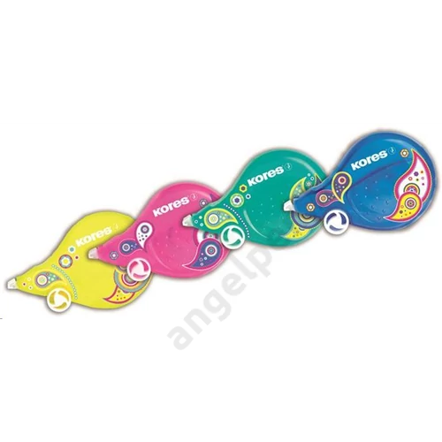 Hibajavító roller, 4,2 mm x 8 m, KORES "Fantasy Scooter, Paisley", vegyes színek