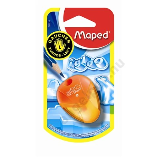 Hegyező, egylyukú, tartályos, balkezes, MAPED "I-Gloo", vegyes színek