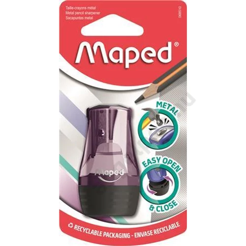 Hegyező, egylyukú, tartályos, MAPED "Tonic", vegyes színek