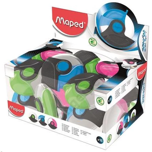 Radír display, MAPED "Zenoa Plus", pasztell színek