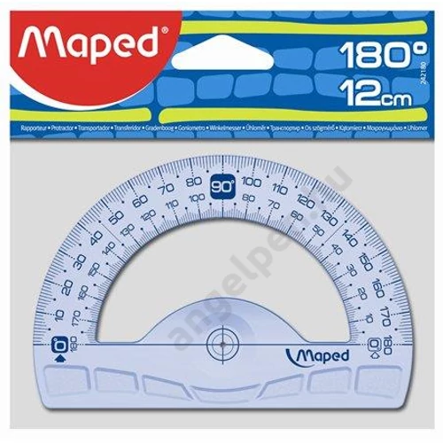 Szögmérő, műanyag, 180°, MAPED "Geometric"