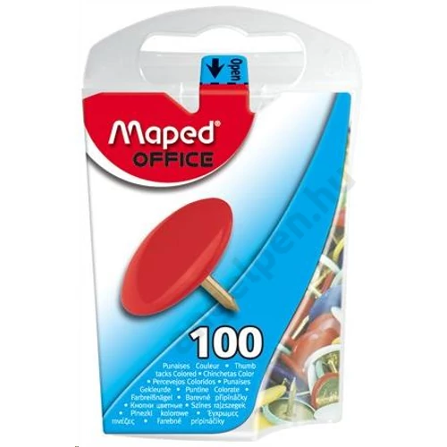 Rajzszeg, 100 db-os, MAPED, színes