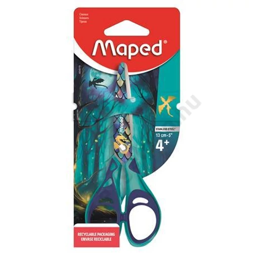 Olló, iskolai, 13 cm, MAPED „Dragon sárkány”