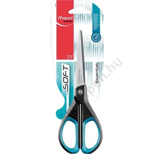 Olló, irodai, 17 cm, MAPED "Essentials Soft"