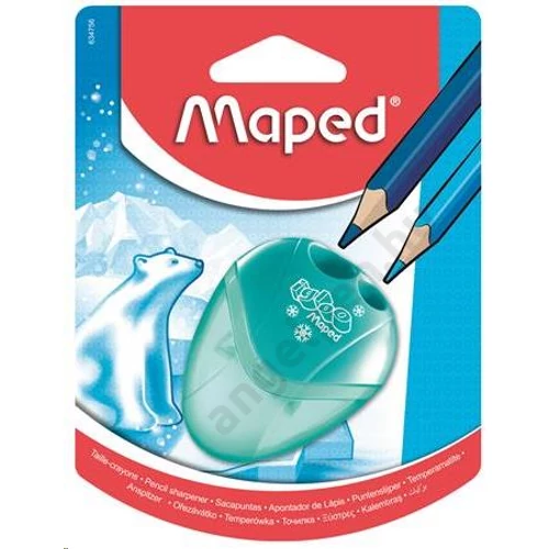 Hegyező, kétlyukú, tartályos, MAPED "I-Gloo", vegyes színek