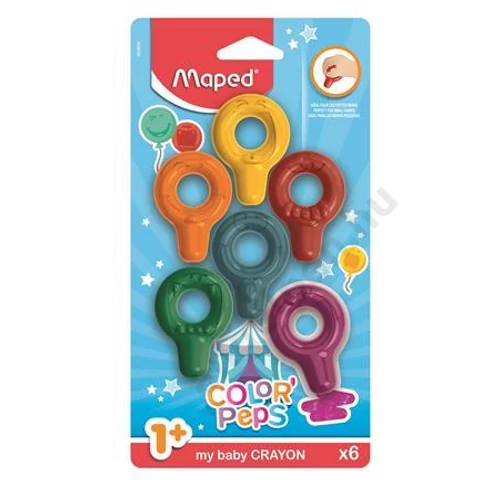 Zsírkréta, MAPED "Color`Peps Baby", 6 különböző szín