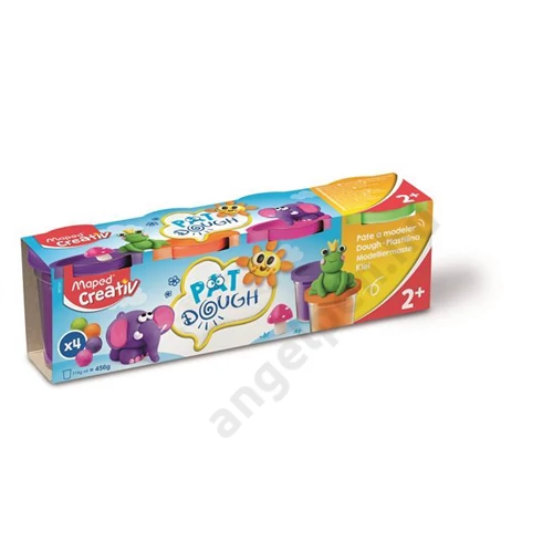 Gyurma készlet, 4x114 g, MAPED CREATIV "Pat Dough Fancy", vegyes színek