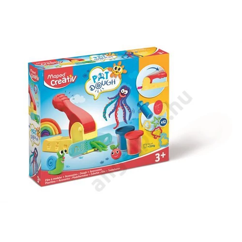 Gyurma és formázó készlet, 16 darabos, MAPED CREATIV, "Pat Dough"