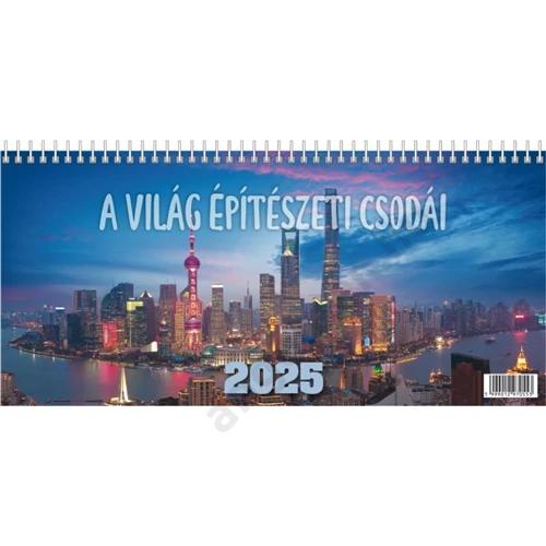 Asztali naptár, képes T-Calendar "A világ építészeti csodái"