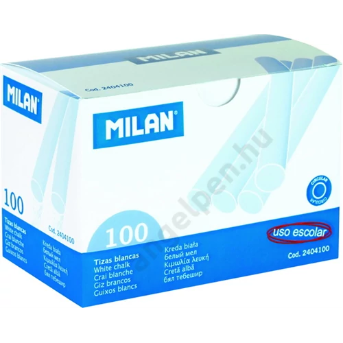 Kréta Milan fehér 100-as henge táblára, aszfaltra, henger 2404100,