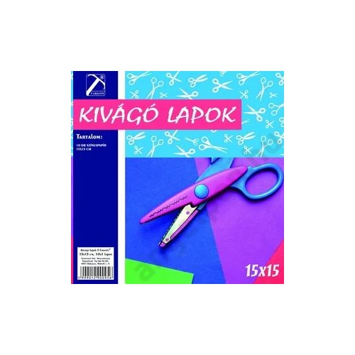 Kivágólap T-Creativ 15x15cm 10 ív/csomag