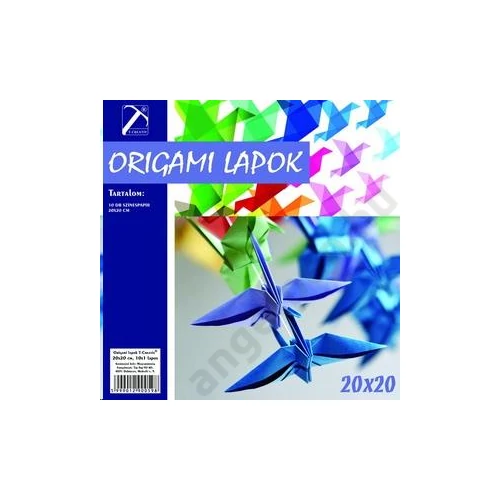 Origami lap T-Creativ 20x20 cm 10 lapos, 25 db/csomag