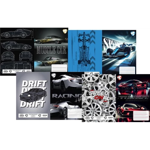 Füzetborító A/5 betétes 4x5 db/csomag T-Creativ "Sportcars"