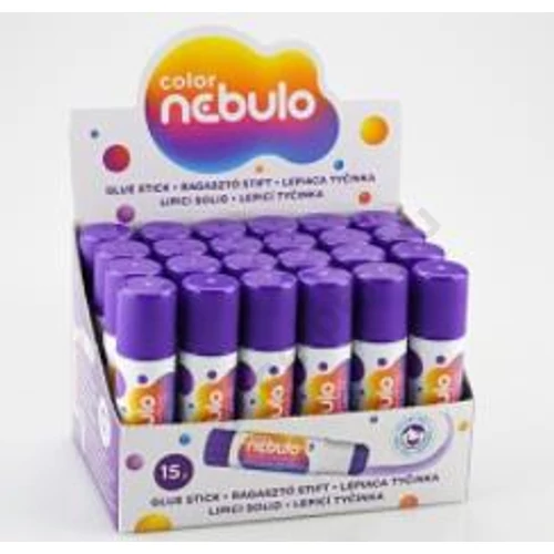 Ragasztó stift, Color színváltós, 15 g, Nebulo (24)