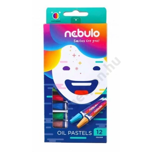 Olajpasztell készlet, 12 színes, Nebulo (24)
