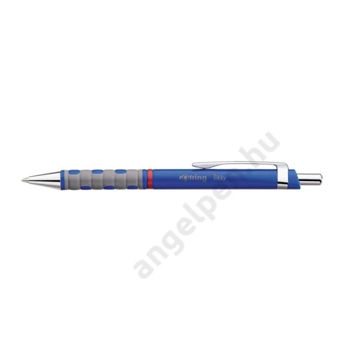 Golyóstoll, 1,0 mm, nyomógombos, rOtring "Tikky", kék