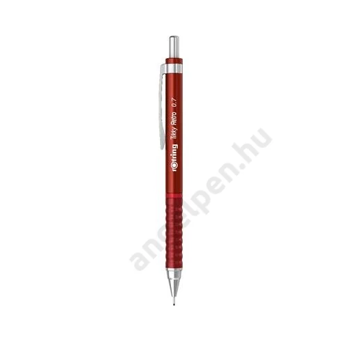 Nyomósirón, 0,7 mm, rOtring "Tikky Retro", piros