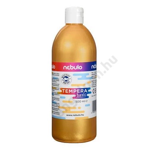 Tempera festék, 500 ml-es, arany, Nebulo