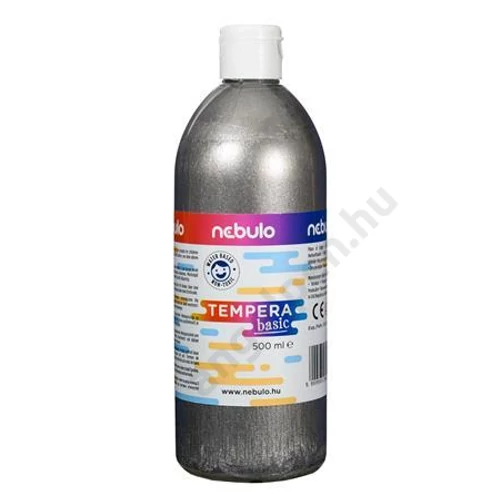 Tempera festék, 500 ml-es, ezüst, Nebulo (1)