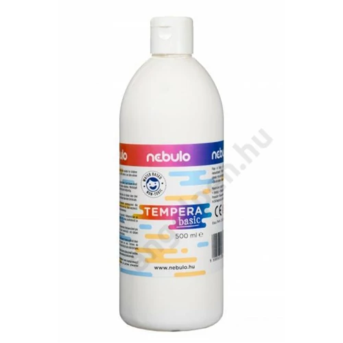 Tempera festék, 500 ml-es, fehér, Nebulo (1)