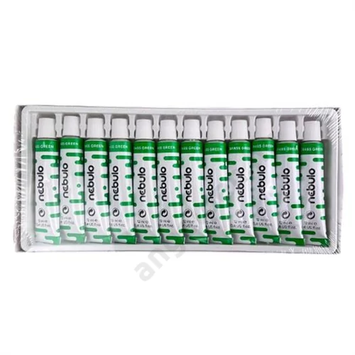 Tempera festék, zöld, 12 ml-es, Nebulo (12) megsznt