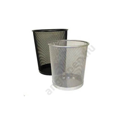 Fémhálós papírkosár 20 liter 29,5x33cm, nagy Bluering® ezüst