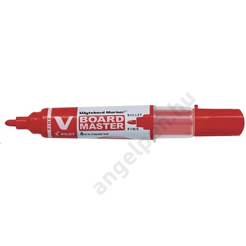 Táblamarker, 2,2-5,2 mm, vágott, PILOT "V-Board Master", piros