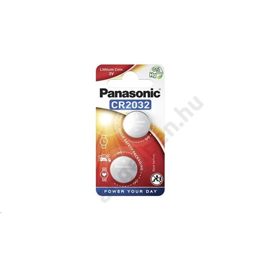 Gombelem, CR2032, 2 db, PANASONIC