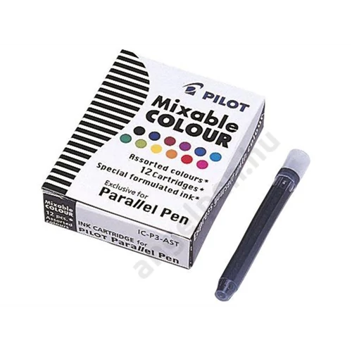 Töltőtoll patron, PILOT "Parallel Pen", 12 különböző szín