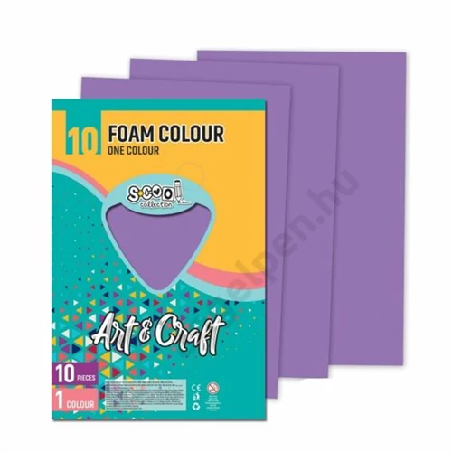 Dekorgumi-hab S-CooL SC1197 Art&Craft A4 10ív lila