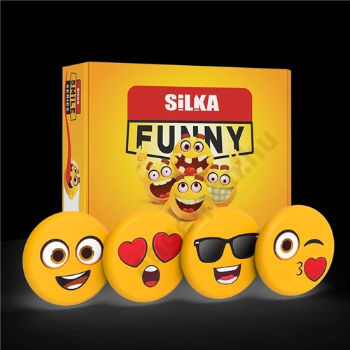 Radír, dizájn mintával, nagy, színes kínálóban, Smile, Silka (36)