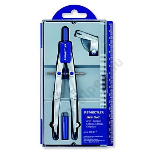 Körző készlet, precíziós, 3 darabos, STAEDTLER "Noris 550 01/02"