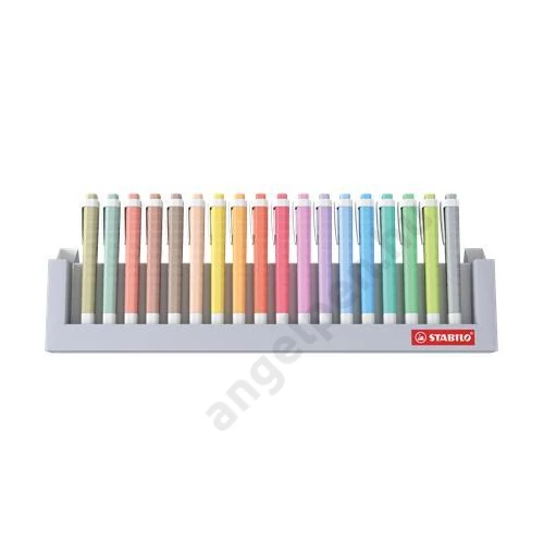 Szövegkiemelő készlet, 1-4 mm, STABILO "Swing Cool", 18 db-os asztali készlet