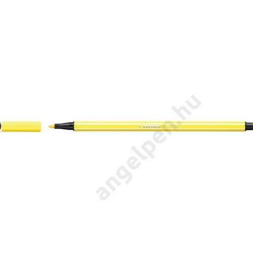 Filctoll, 1 mm, STABILO "Pen 68", neon sárga